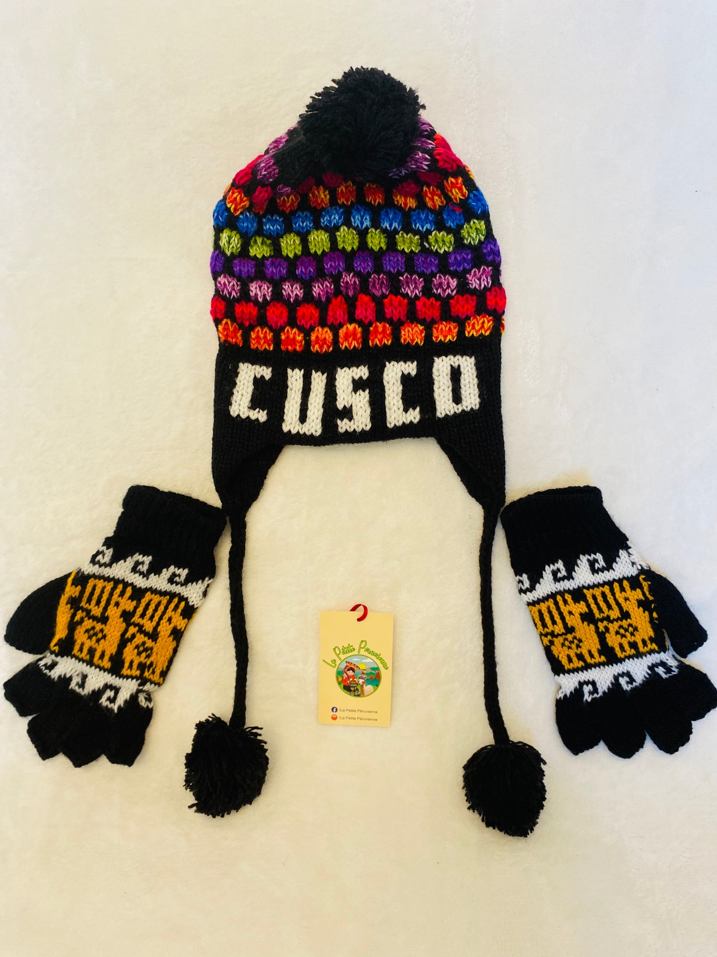 Offre du Moment: Coffret Bonnet Péruvien + Mitaines (Adultes)