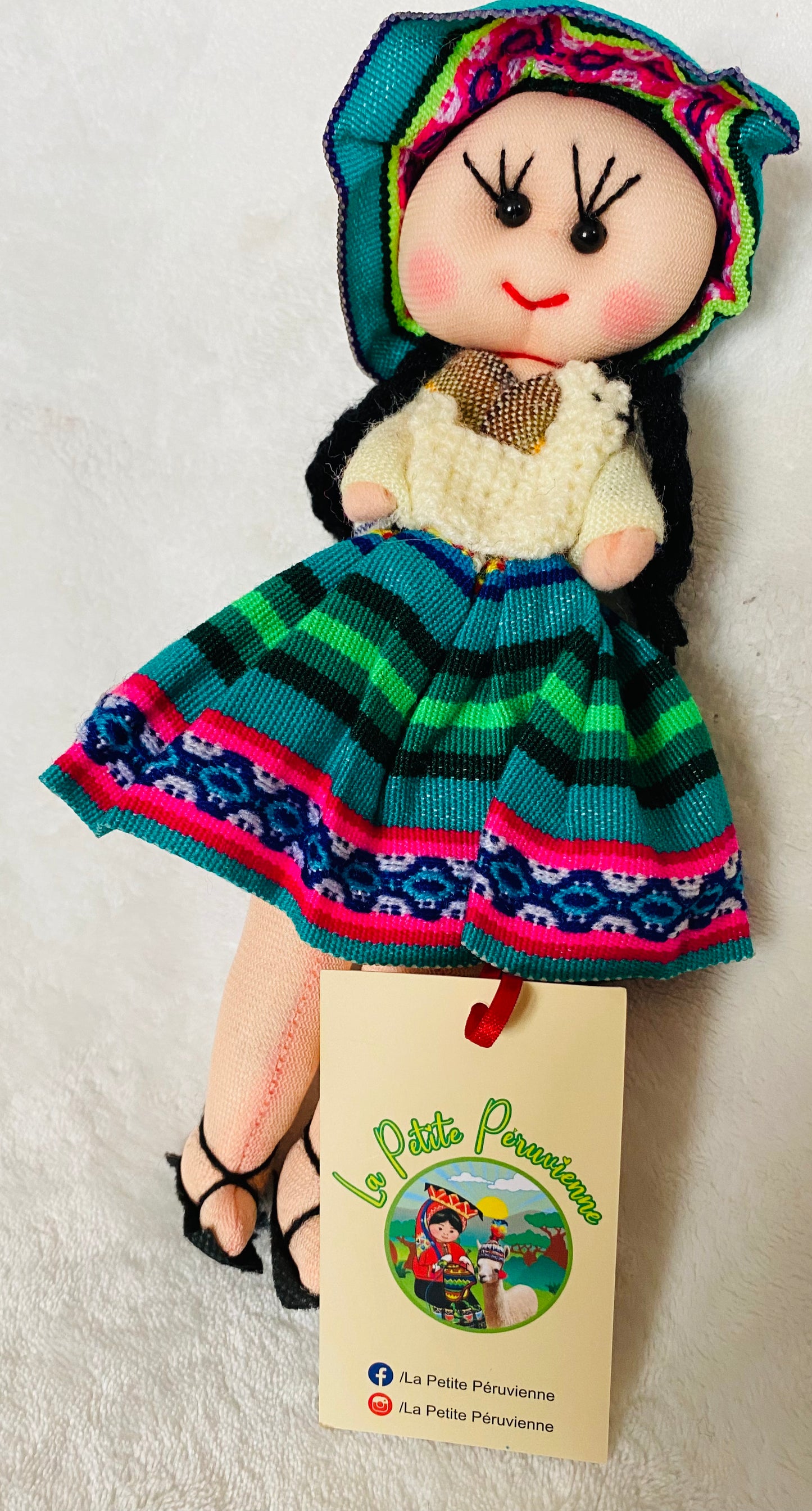 Poupée Andine Péruvienne - Petite avec des Pieds