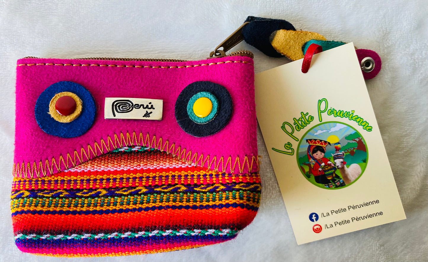 Bourse en Tissu Péruvien Aguayo