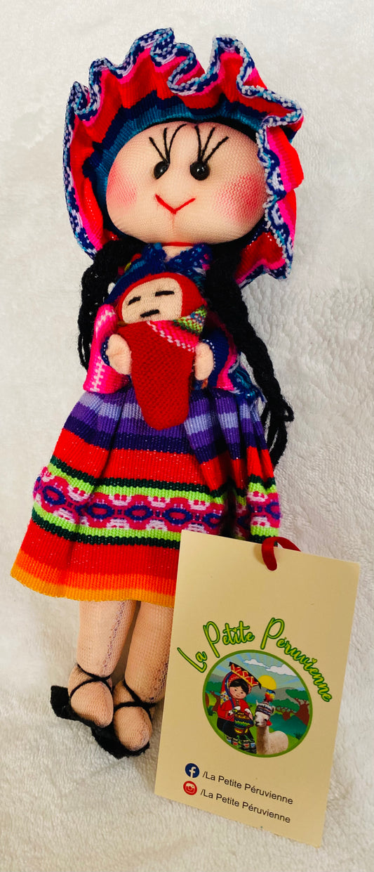 Poupée Andine Péruvienne - Petite avec des Pieds