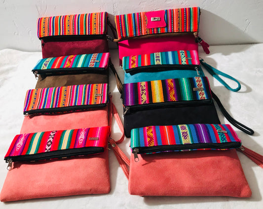 Sac à main polyvalent en daim