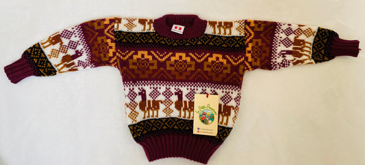 Pull-over péruvien pour bébé